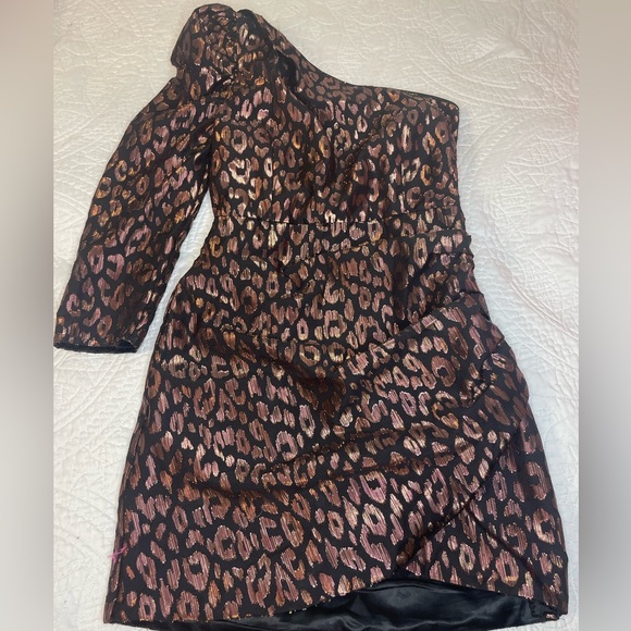 rose gold cheetah print dress - Picture 1 of 3